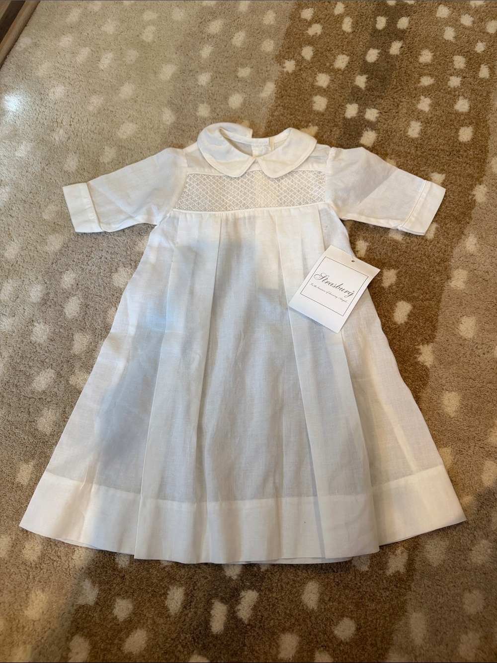 Strasburg heirloom smocked gown